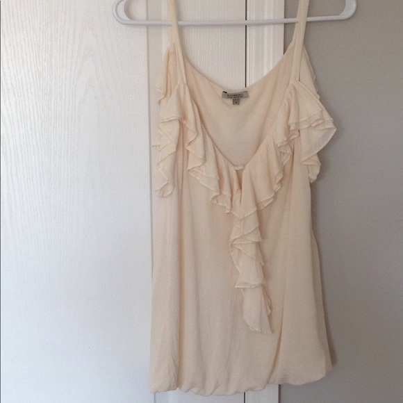 Bordeaux Tops - Bordeaux ruffled tank